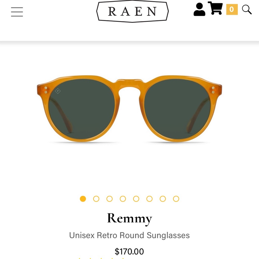 Raen Remmy Honey/Green Polarized Sunglasses 52